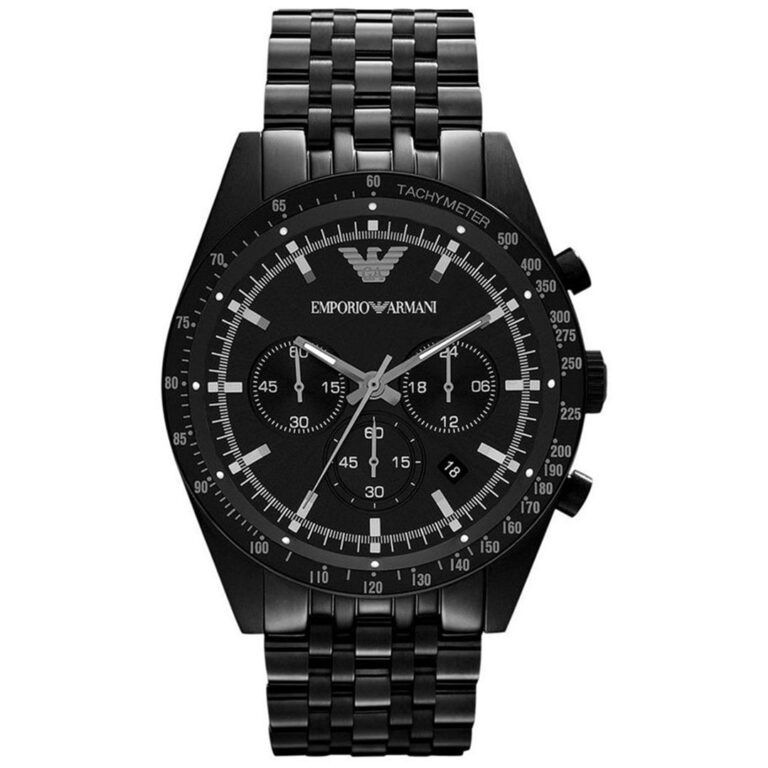 montre emporio armani black ip tazio ar1979 prix promo maroc casablanca