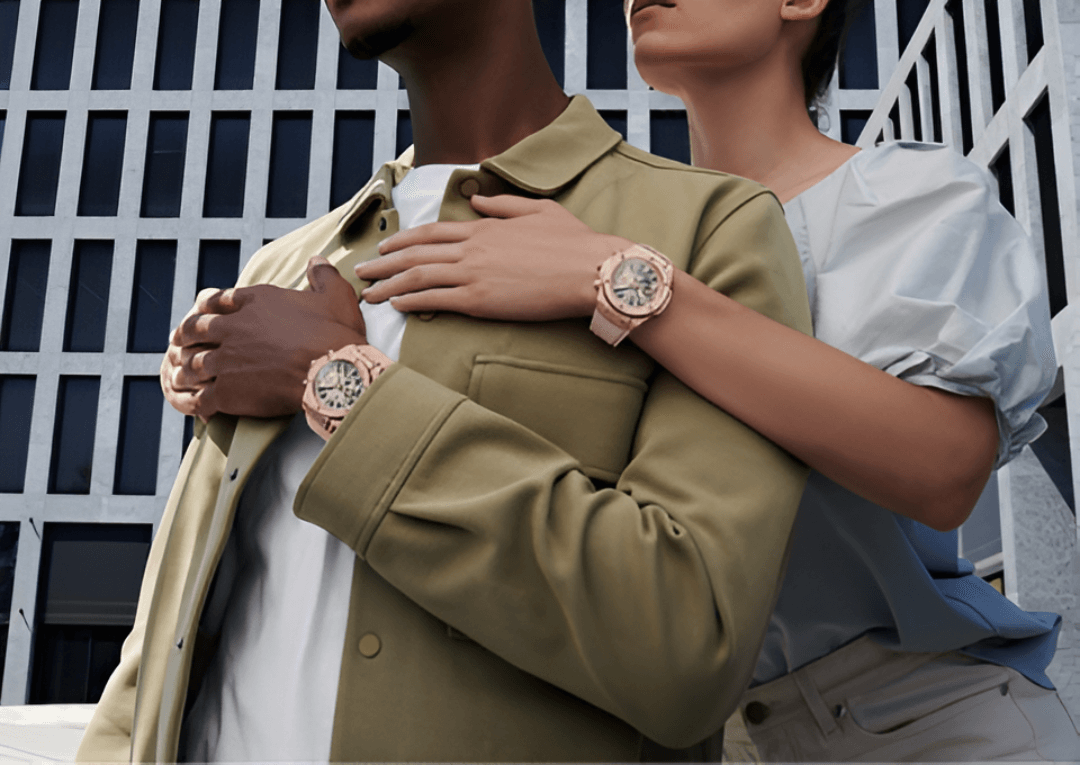 Montre couple elegante et originale Maroc
